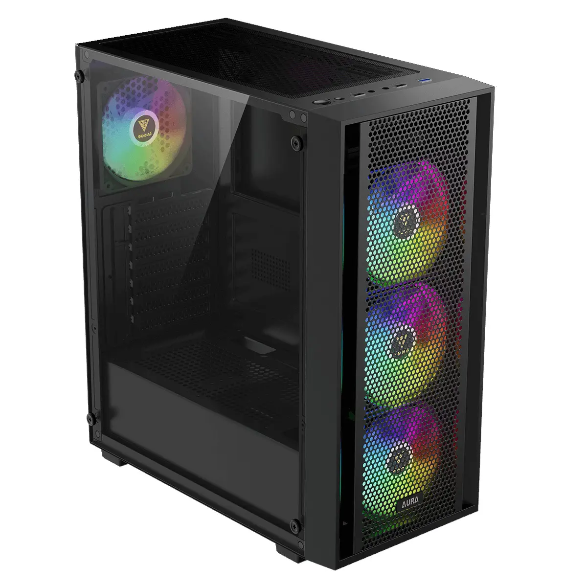 CASE GAMDIAS AURA GC2 ELITE 4FANS ARGB BLACK